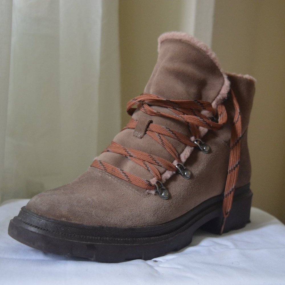 Brown Suede Waterproof Boot